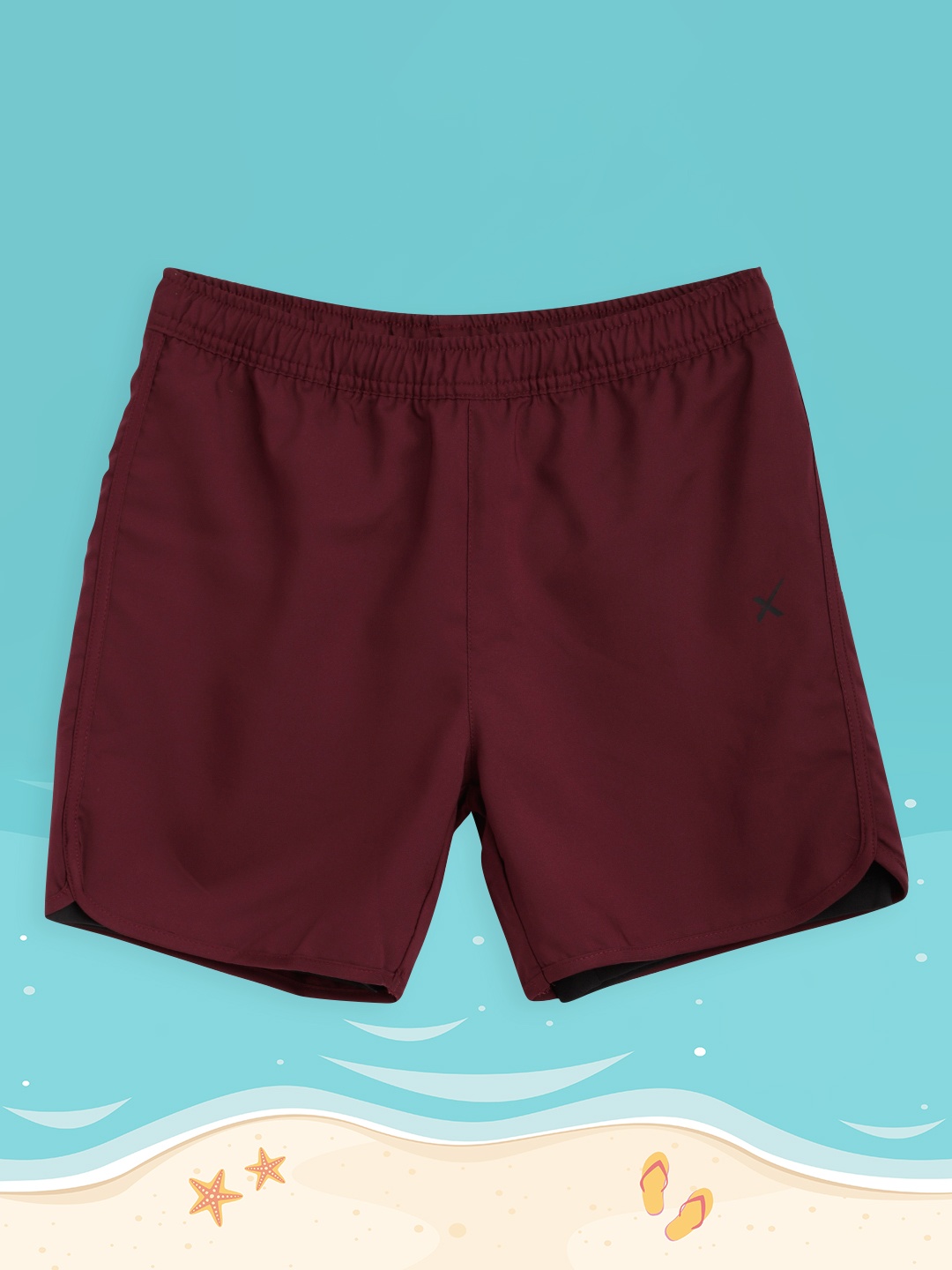 

HRX By Hrithik Roshan U-17 Boys Burgundy Solid Rapid-Dry Antimicrobial Active Shorts