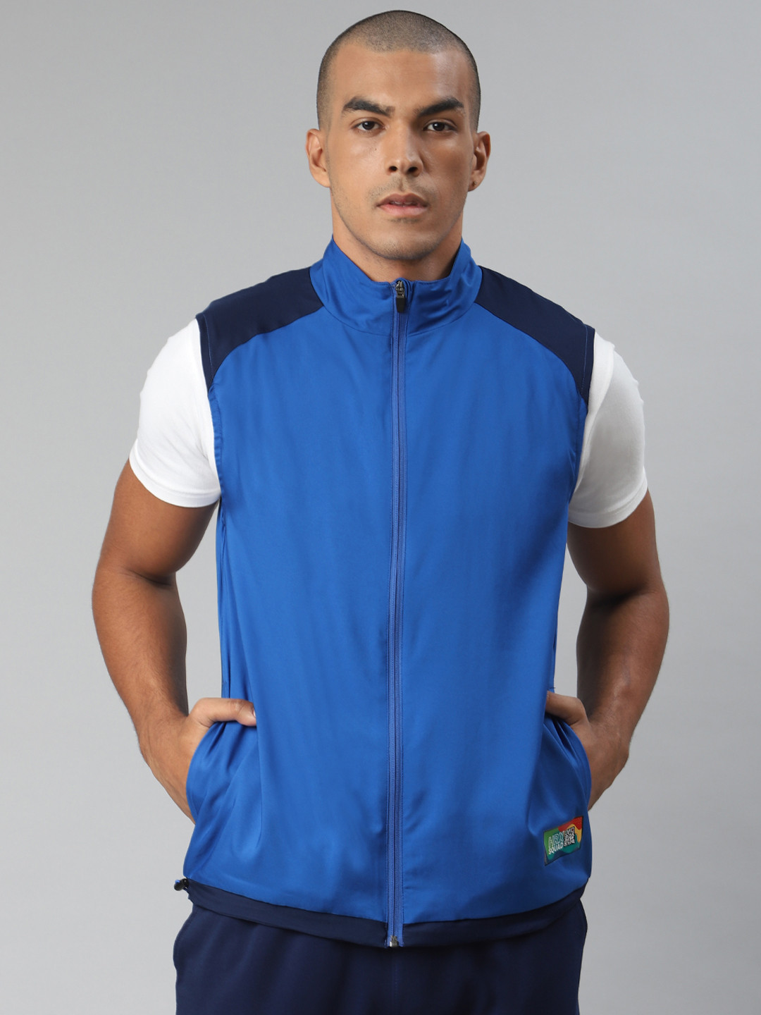 

HRX By Hrithik Roshan Men Strong Blue Rapid-Dry Anti-Static Athleisure Jackets