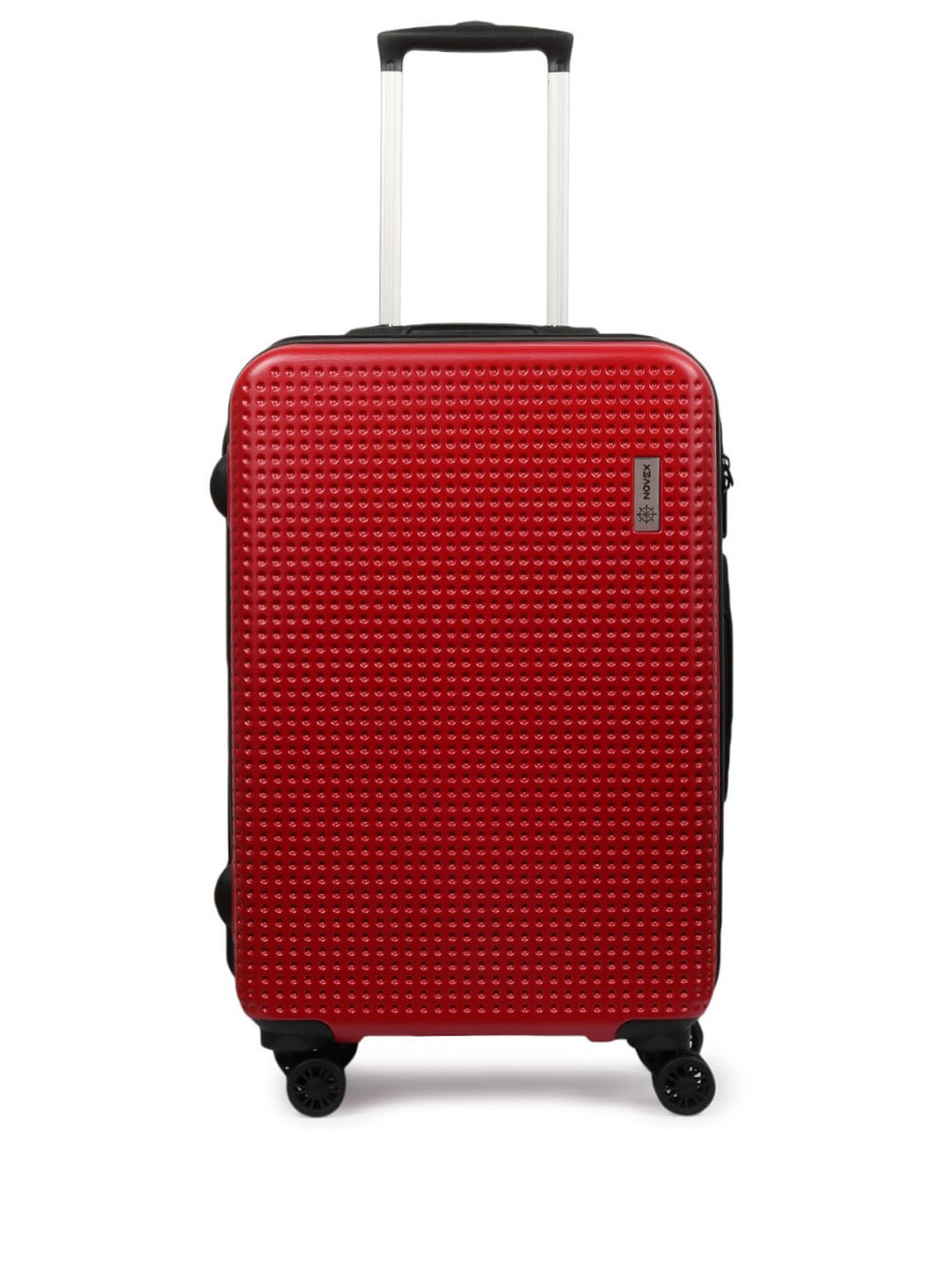 

NOVEX Unisex Red Textured Hard-Sided Small Trolley Bag 44L