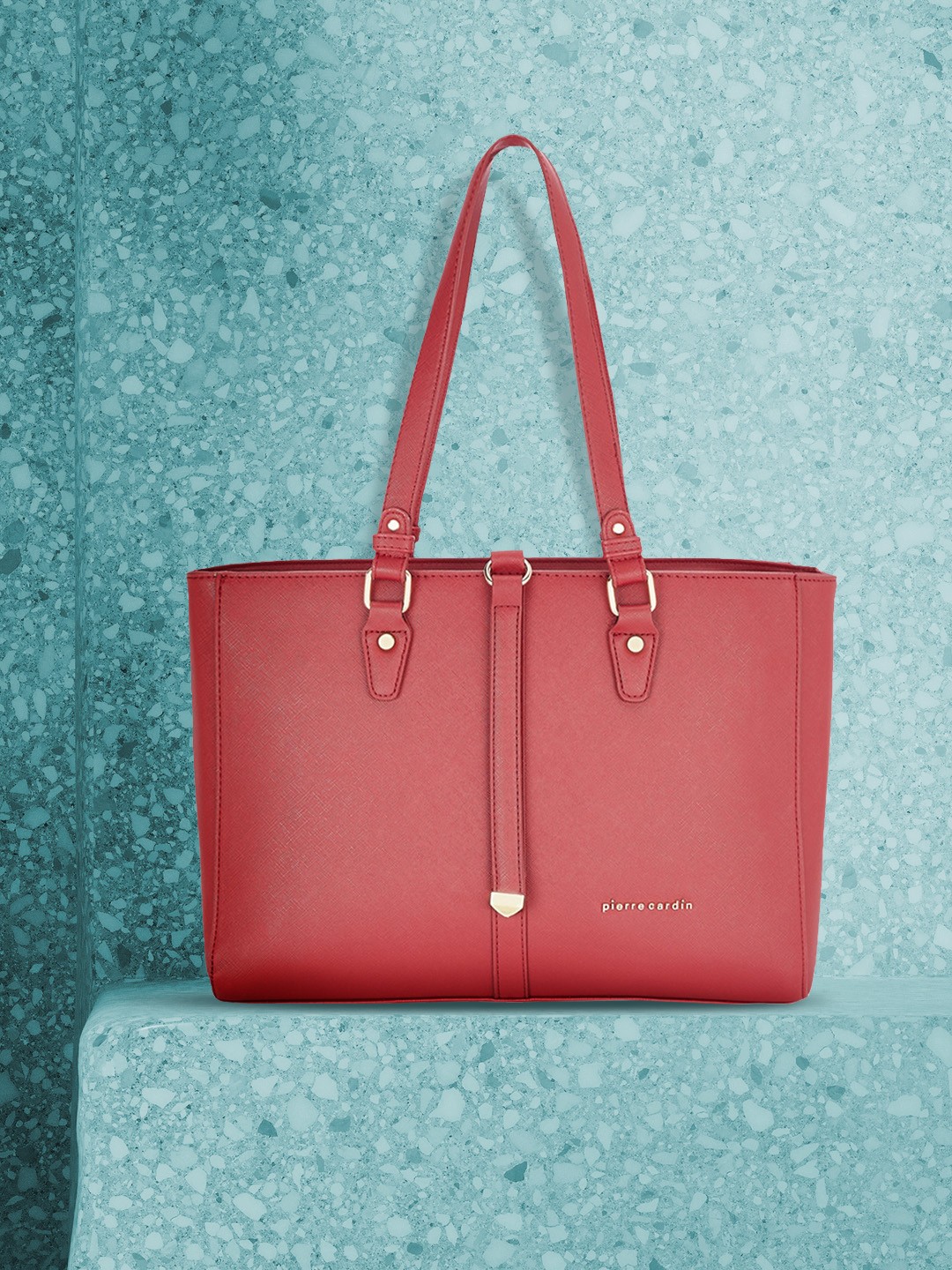 

pierre cardin Red Solid Handheld Bag