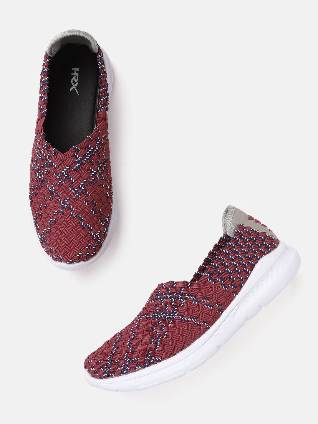 

HRX by Hrithik Roshan Women Maroon & Navy Soft Walk Series 2.0 Socks Shoes