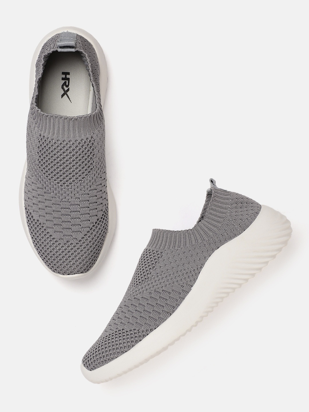 

HRX by Hrithik Roshan Women Grey Soft Walk Series 2.0 Socks Shoes