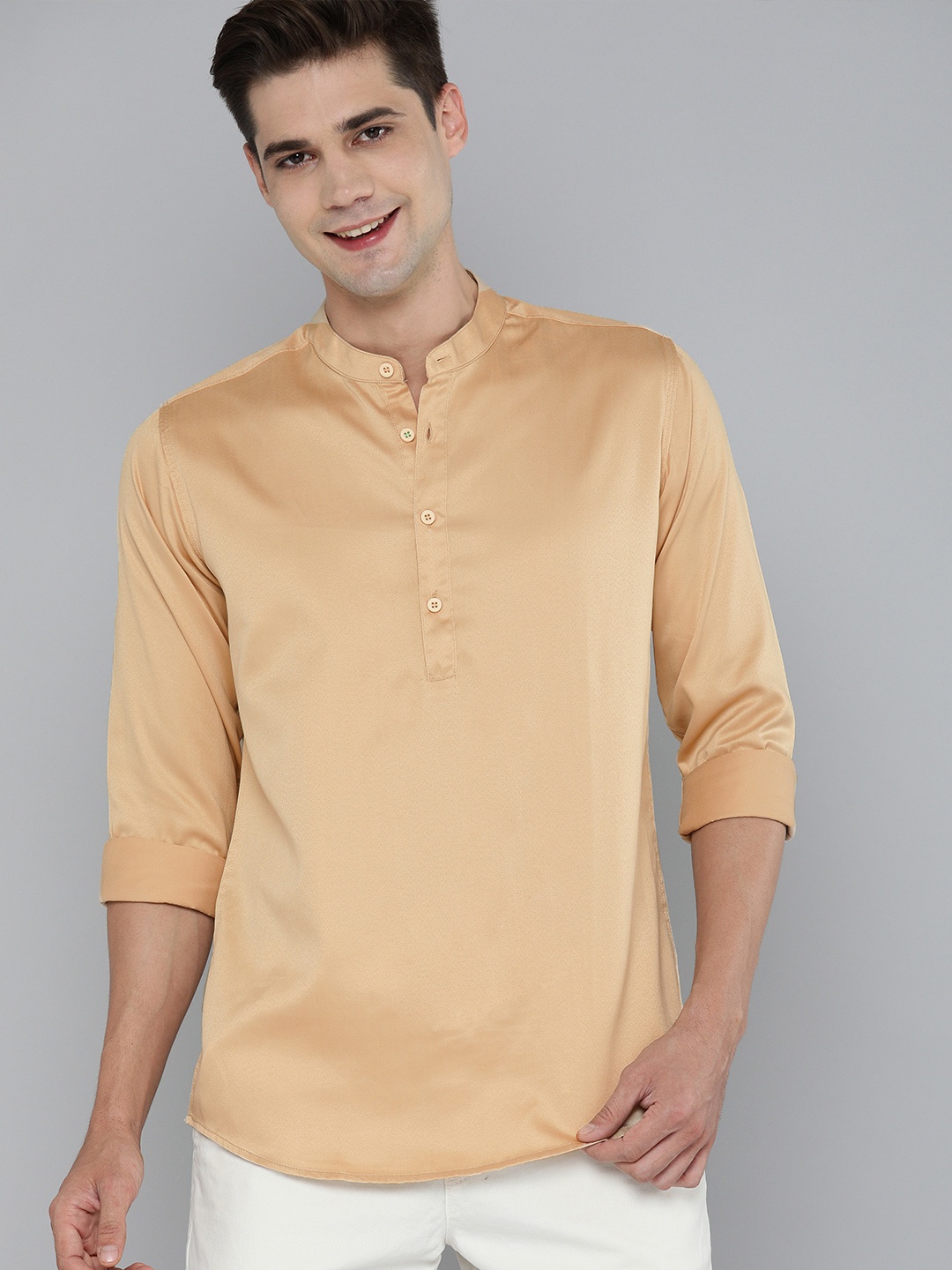 

M&H Our Water Men Beige Sustainable Casual Shirt