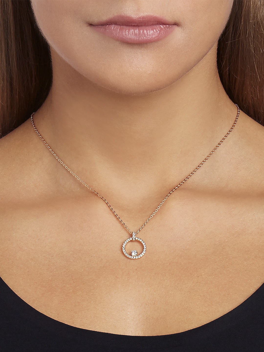 

SWAROVSKI Creativity Circle Pendant, Gold