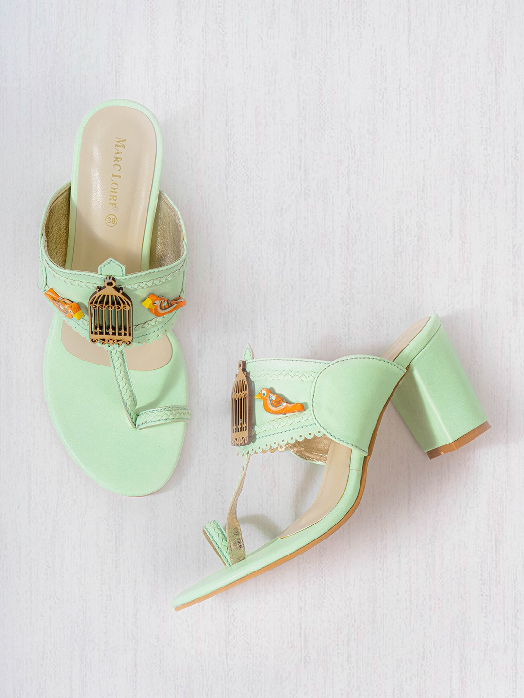 

Marc Loire Women Green Embellished Sandals