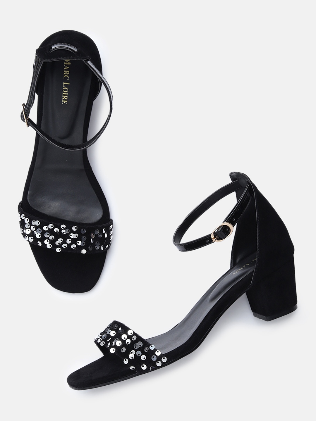 

Marc Loire Women Black Solid Sandals