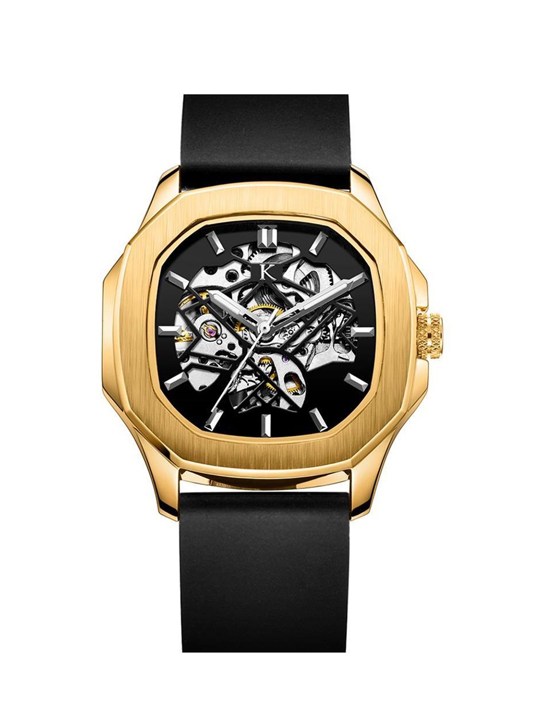 

KREDO Men OTUS Gold Automatic Skeleton Analogue Watch-KW046