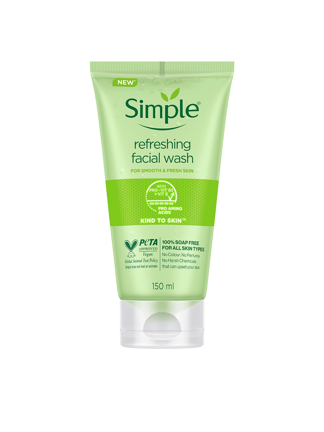 

Simple Kind To Skin Refreshing Facial Wash 150 ml, Green