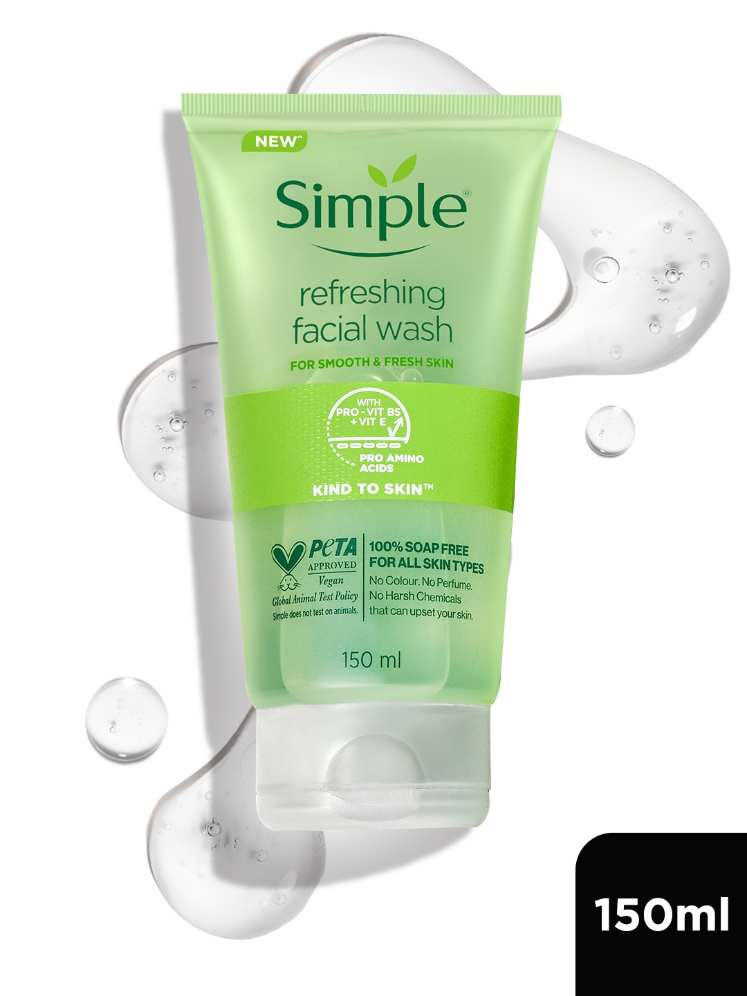 Simple Kind To Skin Refreshing Facial Wash 150 ml