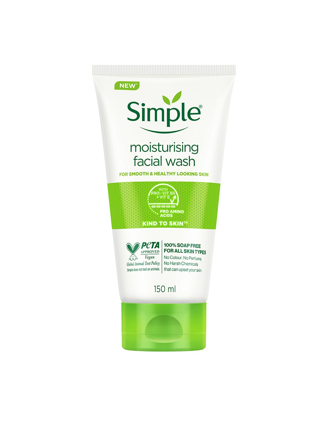 

Simple Kind To Skin Moisturising Facial Wash-150 ml, White