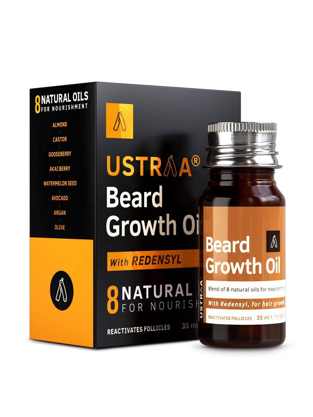 

Ustraa Men Beard Growth Oil 35 ml, Brown