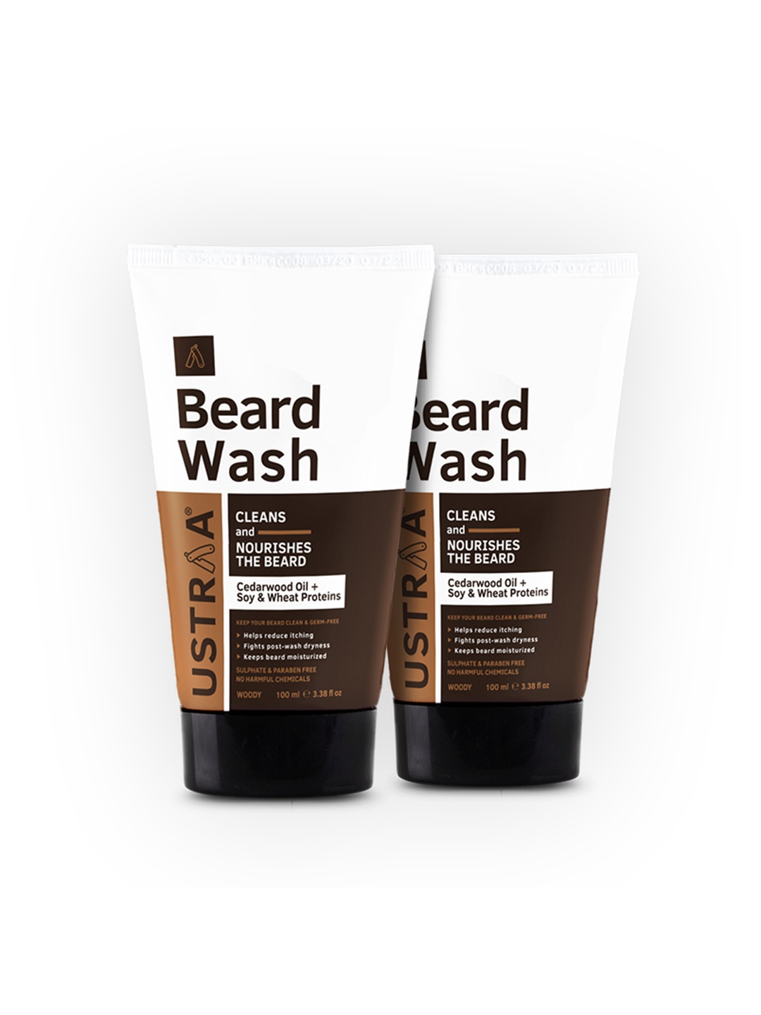 

Ustraa Beard Wash (Woody) - Set of 2, Brown