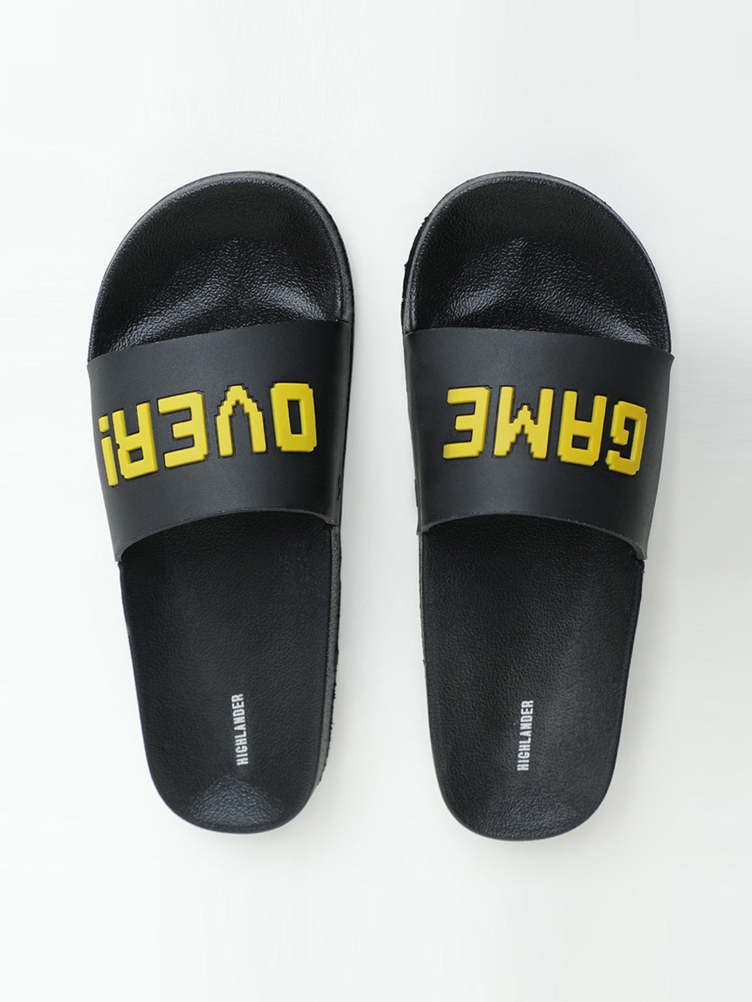 

HIGHLANDER Men Slip-On Sliders, Black