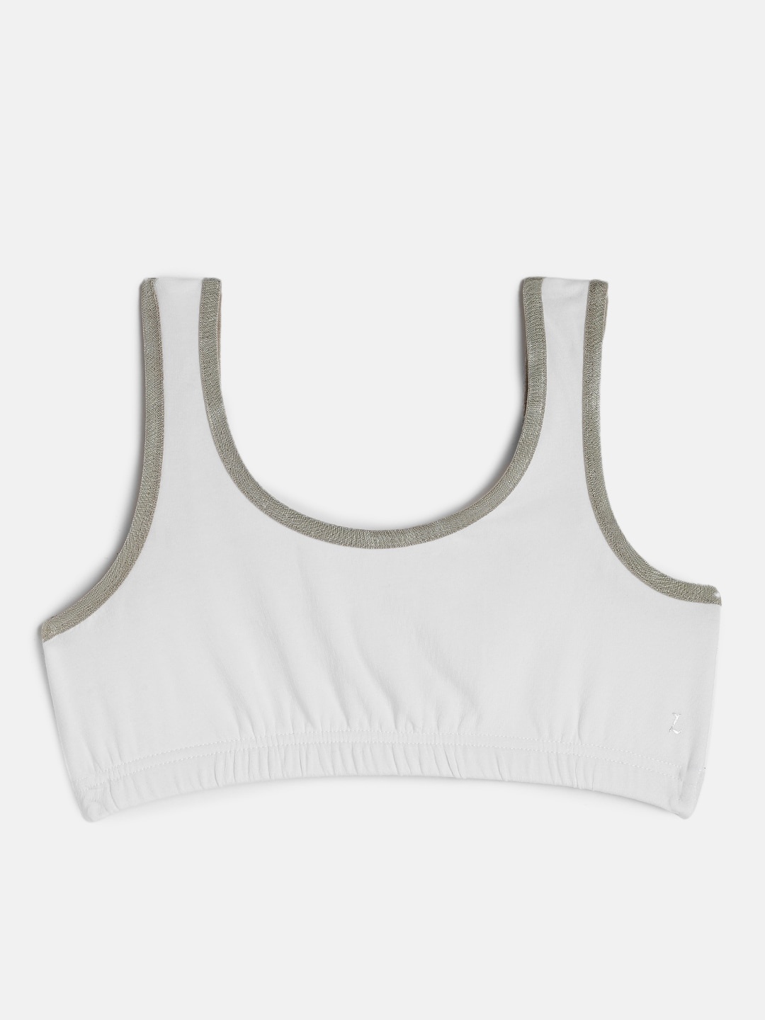 

Zalza Girls Off-White Solid Non-Wired Non Padded Sustainable Everyday Bra
