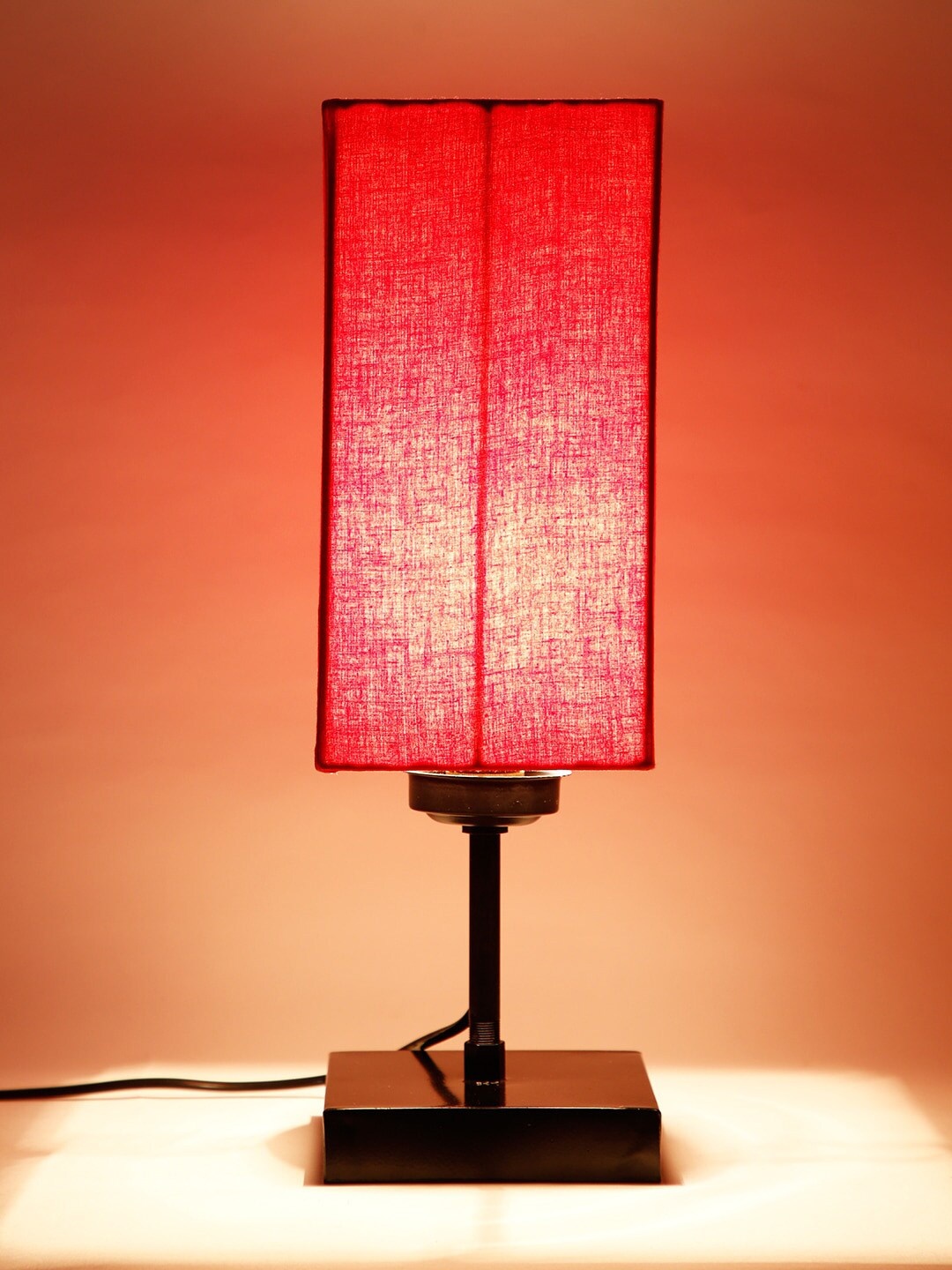 

Devansh Red & Brown Solid Contemporary Buffet Table Lamp