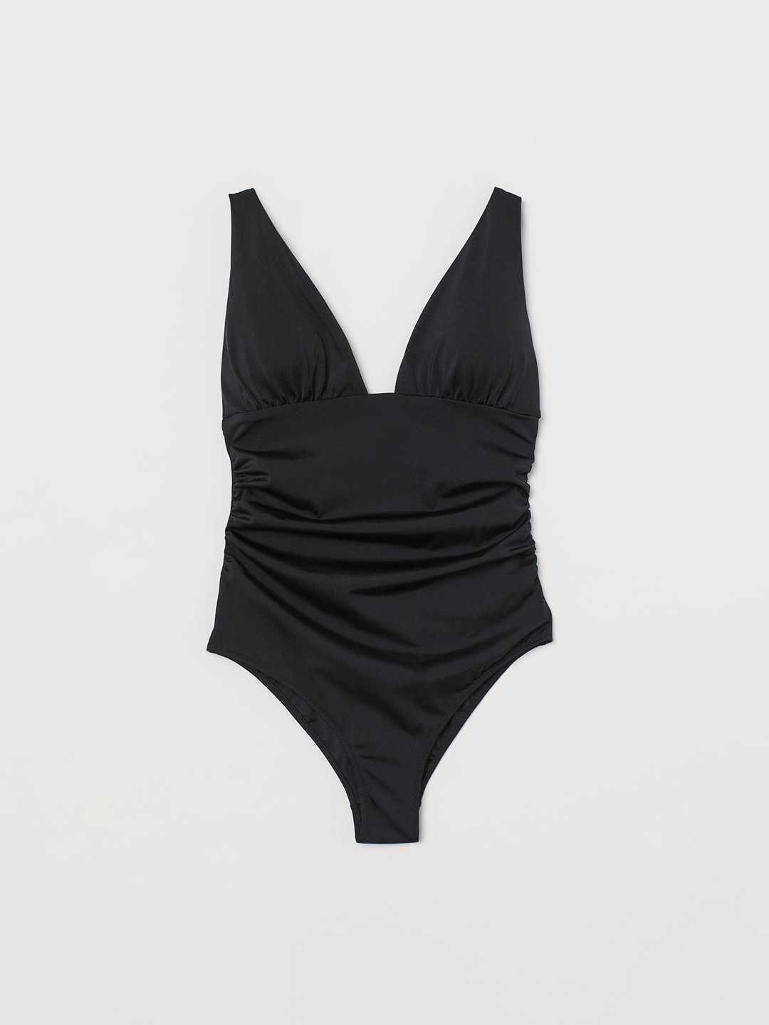 

H&M Women Black Solid Shaping swimsuit