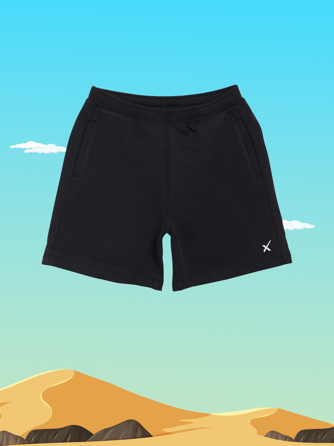 

HRX By Hrithik Roshan U-17 Girls Jet Black Solid Lycra Bio-Wash Lifestyle Shorts