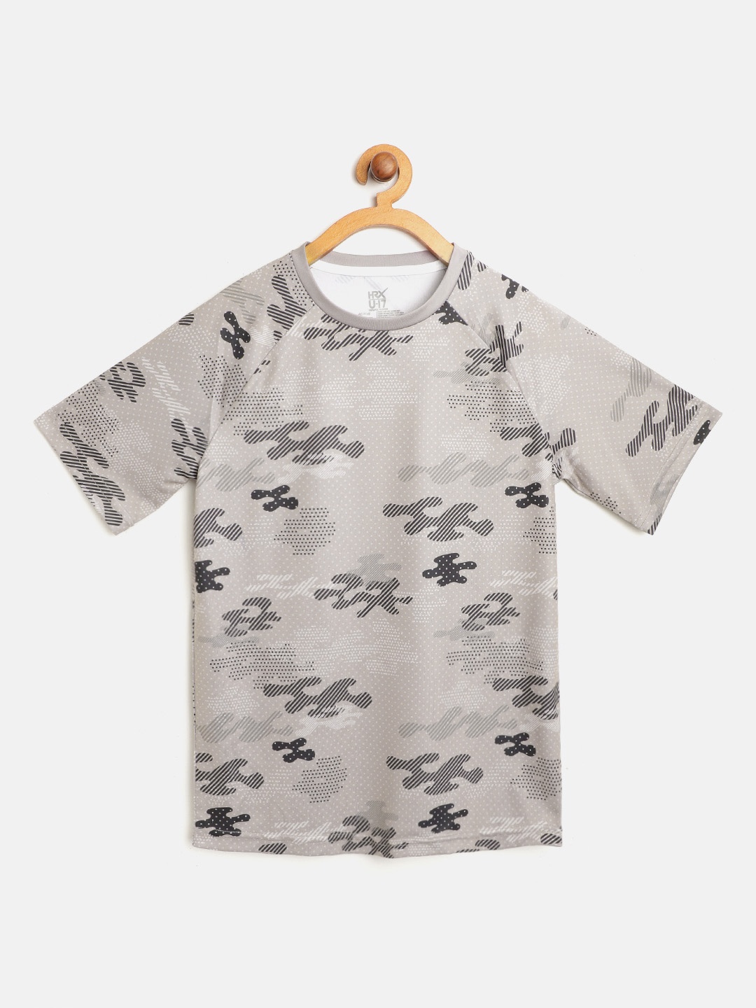 

HRX By Hrithik Roshan U-17 Boys Wet Weather Rapid-Dry Antimicrobial Active Tshirt, Grey