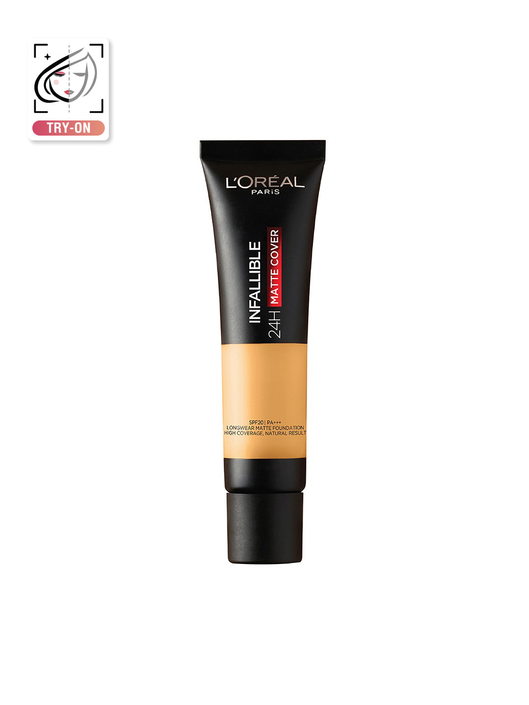 

LOreal Paris Infallible 24H Matte Cover SPF20 PA+++ Longwear Foundation-Caramel Sand 253, Beige