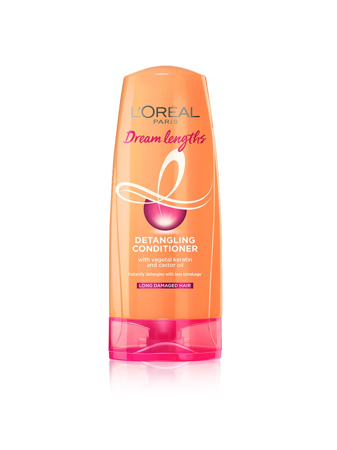 

LOreal Paris Women Dream Length Detangling Conditioner with Vegetal Keratin 71.5 ml, Orange