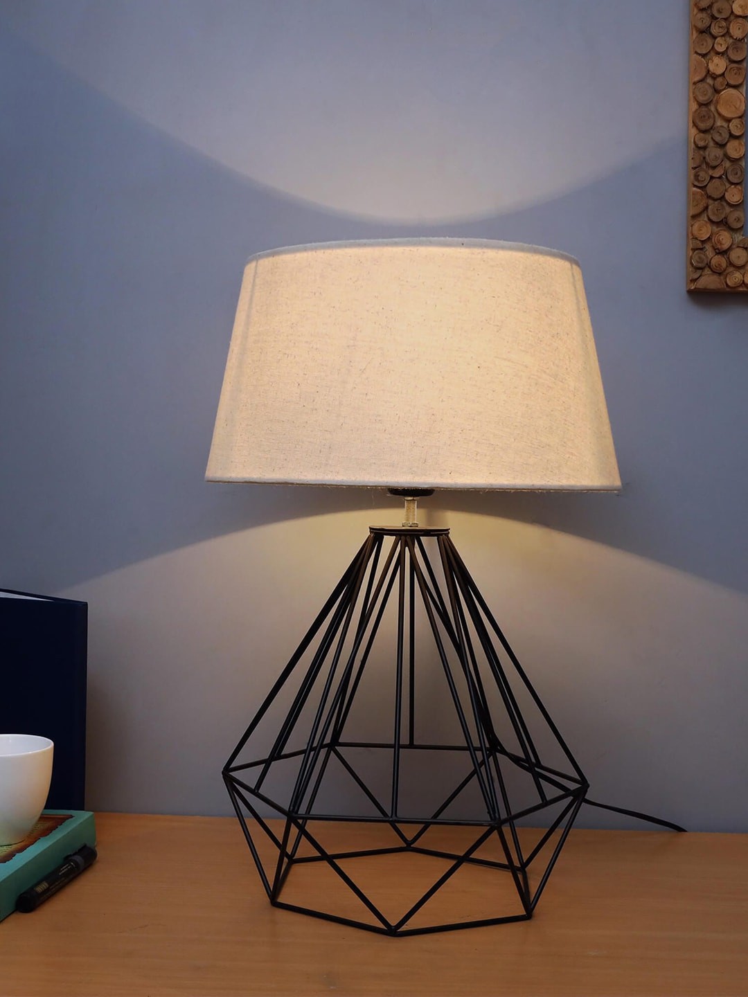

Homesake Black Solid Classic Country Bedside Standard Lamp with Shade