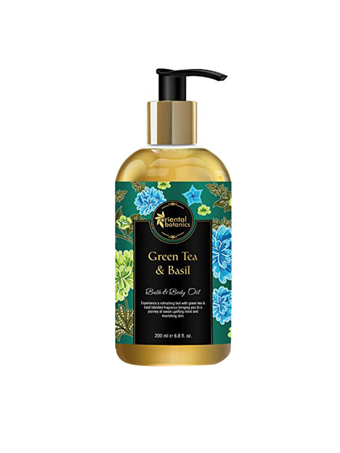 

St.Botanica Green Tea & Basil Bath & Body Oil 200ml, Blue