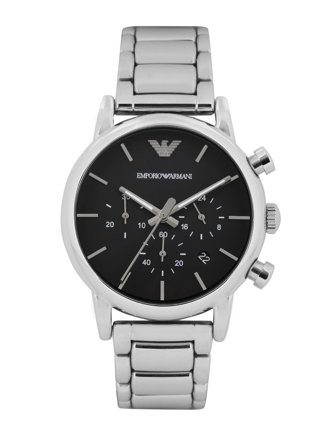 

Emporio Armani Men Black Dial Chronograph Watch AR1853