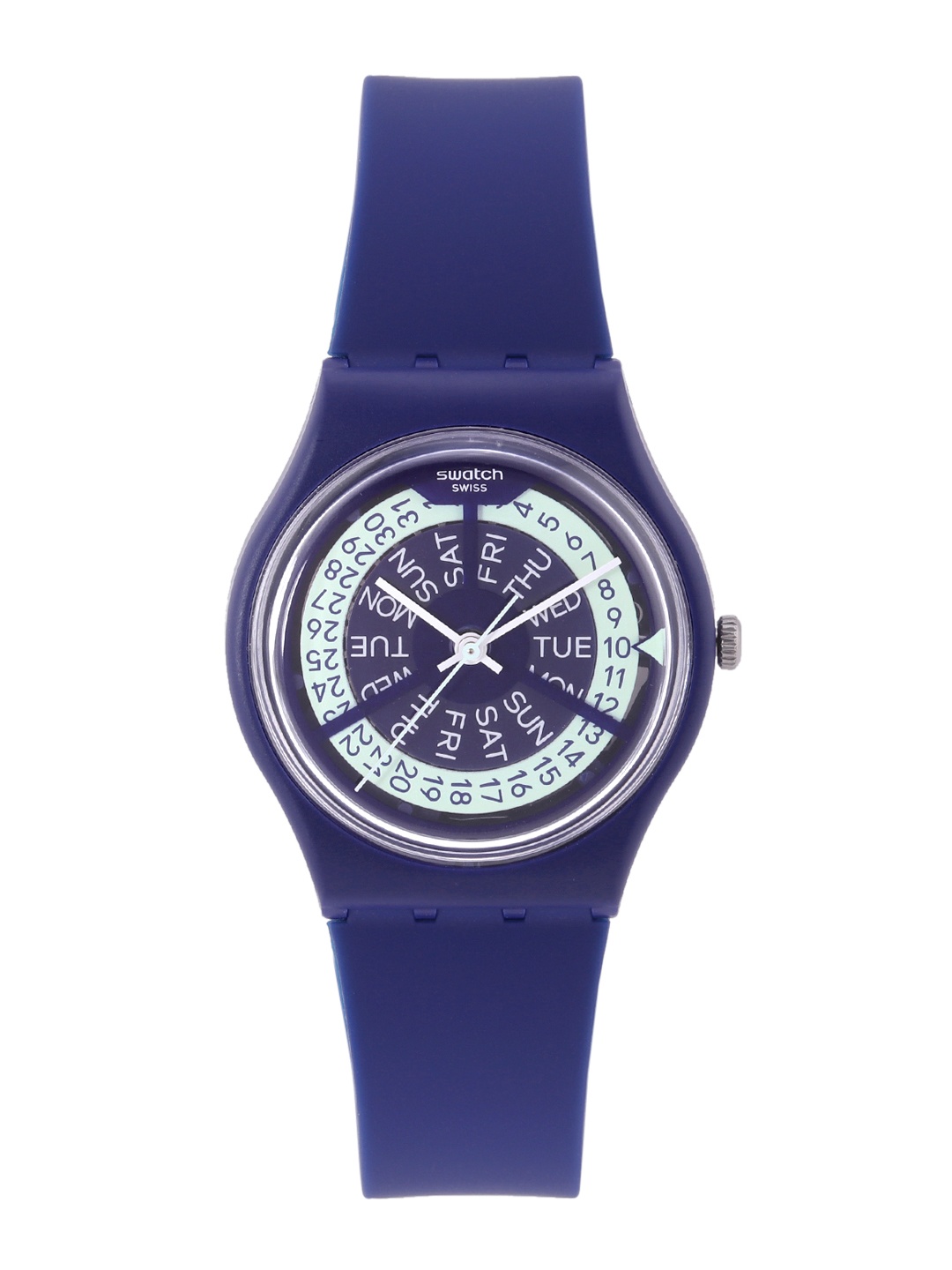 

Swatch Women Navy Blue Water Resistant Analogue Watch GN727