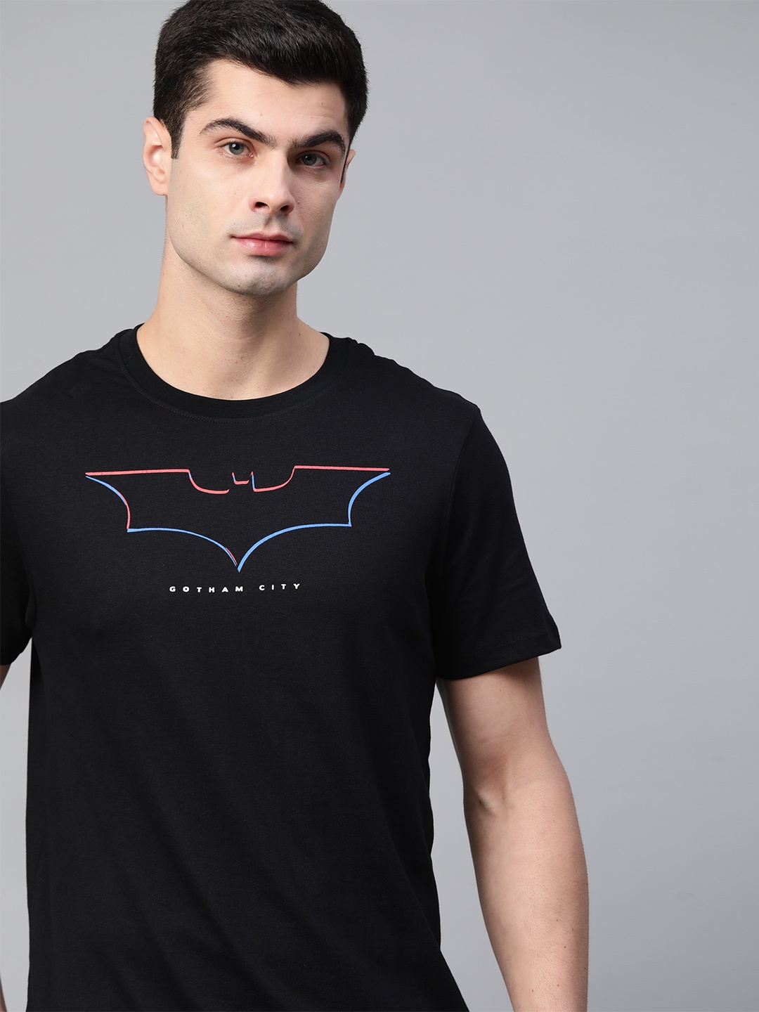 

Kook N Keech Batman Men Black Printed T-shirt