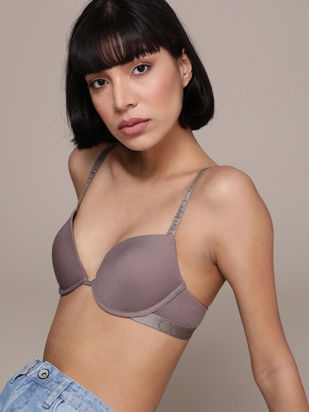 

Calvin Klein Underwear Women Mauve Lightly Padded Underwire Bra