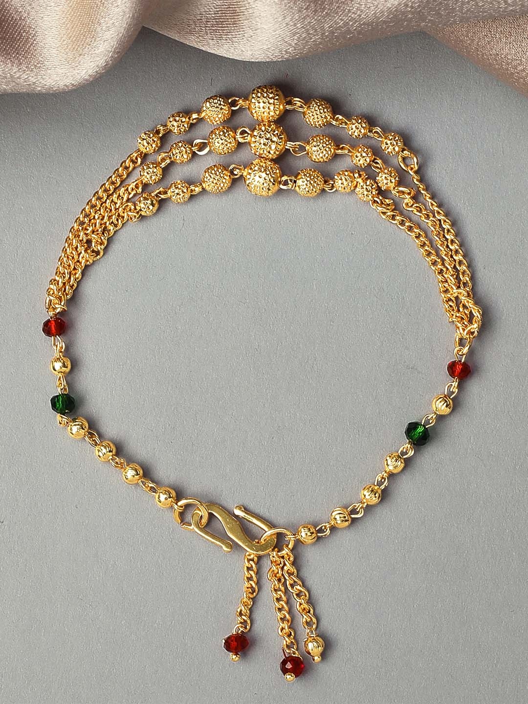 

Rubans Gold-Plated Link Mangalsutra Bracelet
