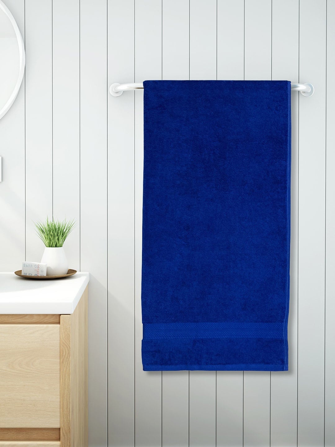 

SPACES Unisex Blue Solid Colorfas 480 GSM Bath Towel