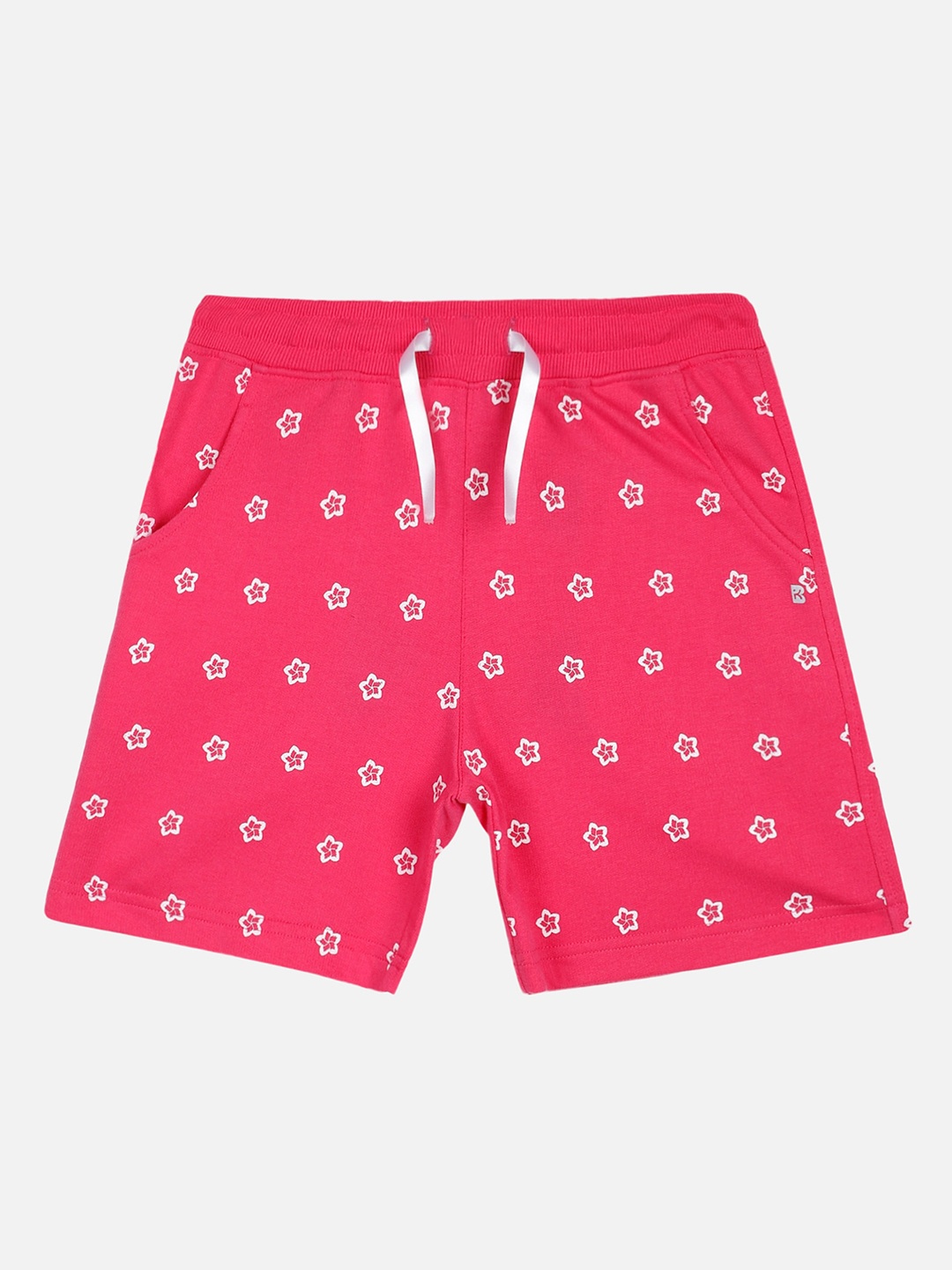 

PROTEENS Girls Fuchsia Pink Antibacterial & Antiviral finish Printed Regular Shorts