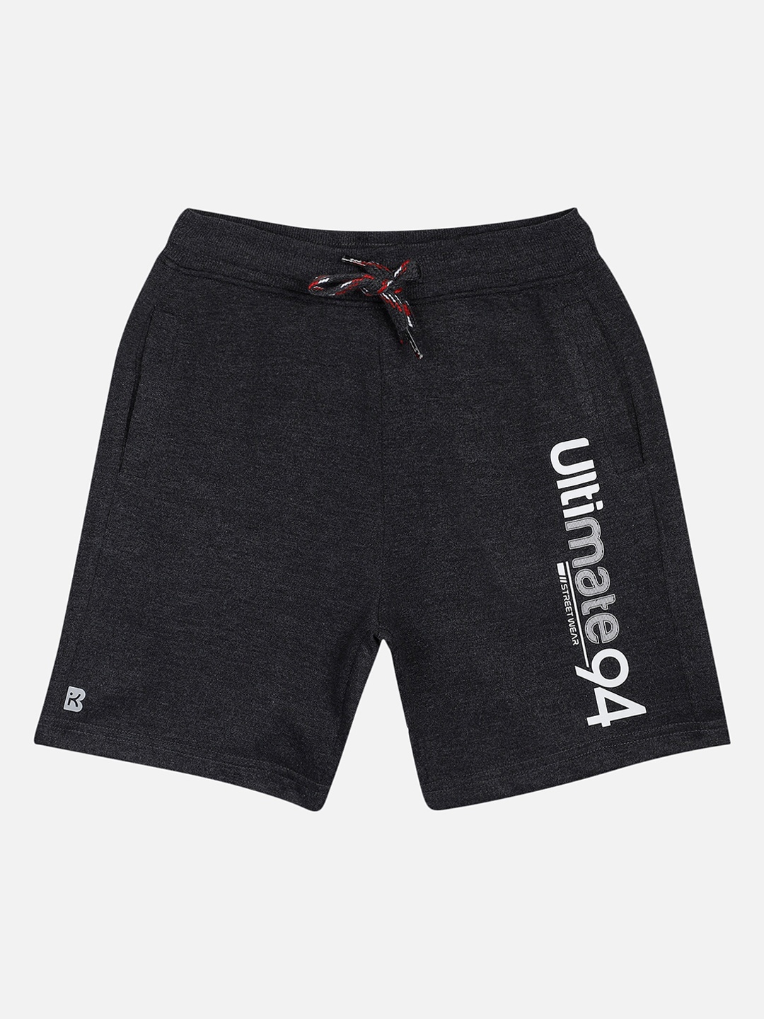 

PROTEENS Boys Black Antibacterial & Antiviral finish Printed Slim Fit Regular Shorts