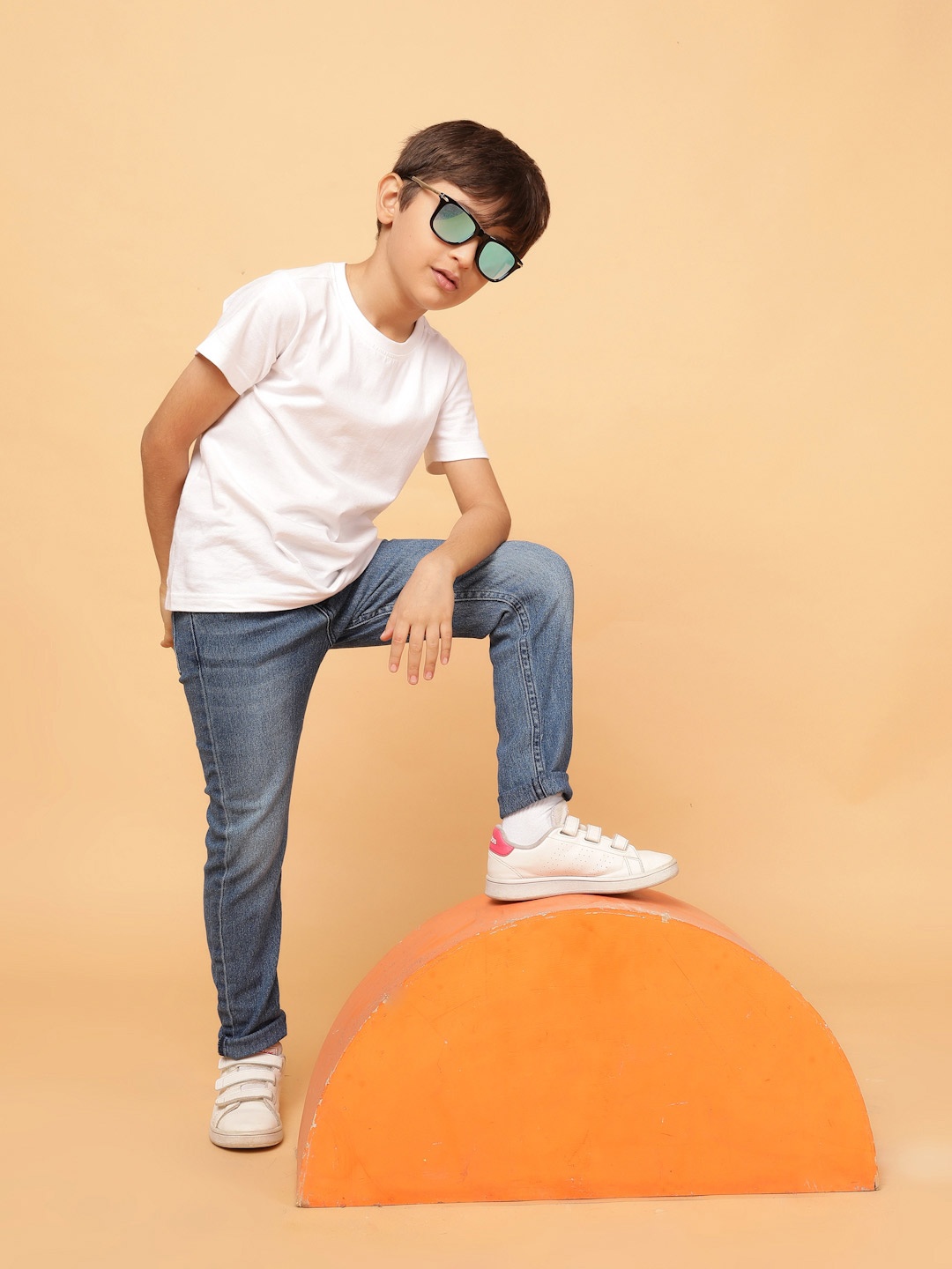 

TALES & STORIES Boys Blue Slim Fit Mid-Rise Clean Look Denim Jeans