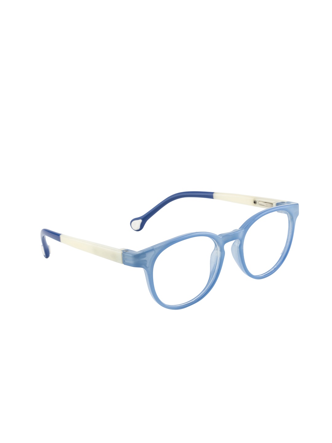 

Clark N Palmer Kids Blue & White Colourblocked Full Rim Oval Frames CNP-Y127-C4