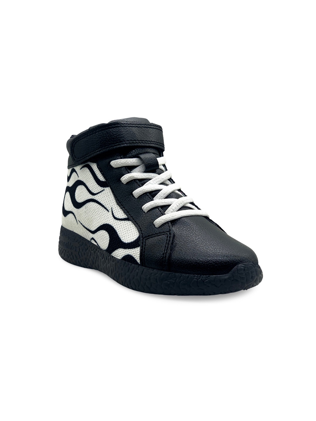 

KazarMax Kids Black Leather Sneakers