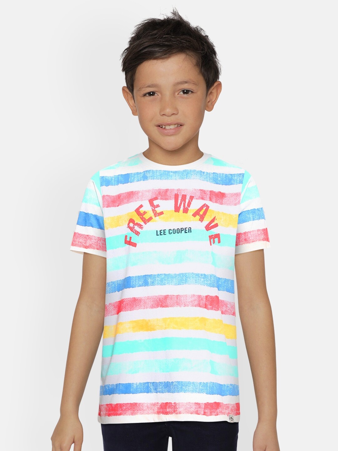 

Lee Cooper Boys Multicoloured Striped T-shirt, Multi