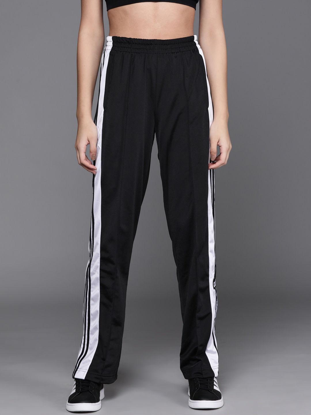 

ADIDAS Originals Women Black & White Solid Adibreak Sustainable Track Pants