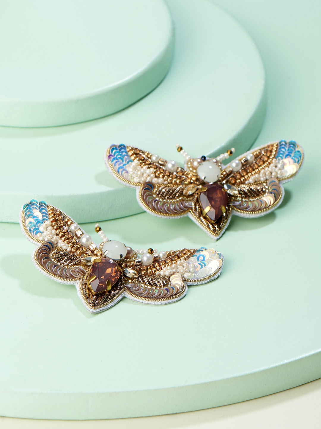 

Runway Ritual Multicoloured Contemporary Studs, Multi