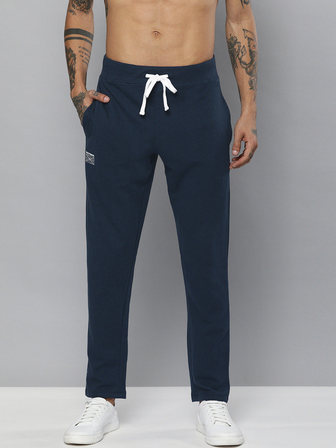 

Kook N Keech Men Navy Blue Solid Track Pants