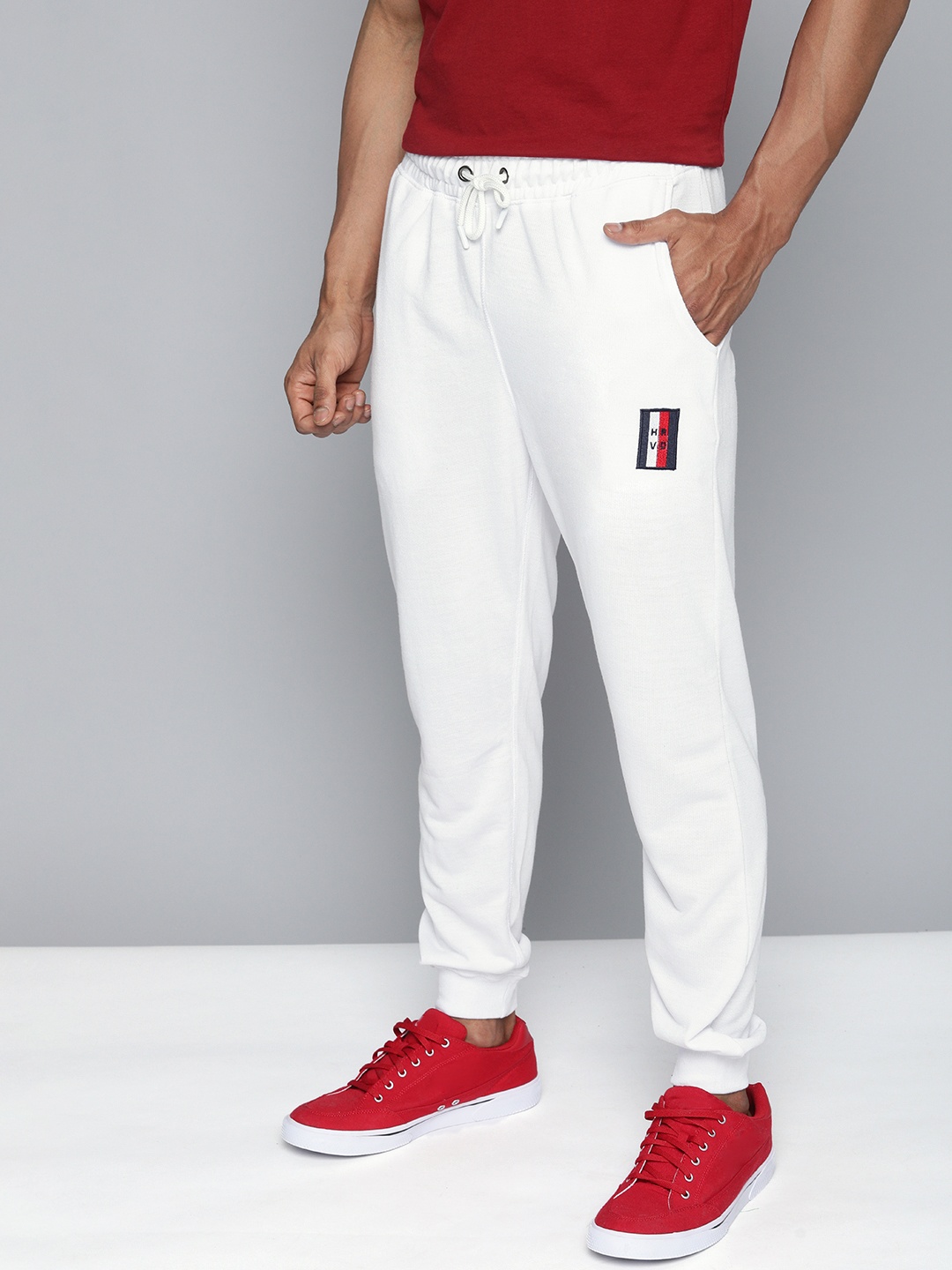 

Harvard Men White Solid Straight Fit Joggers