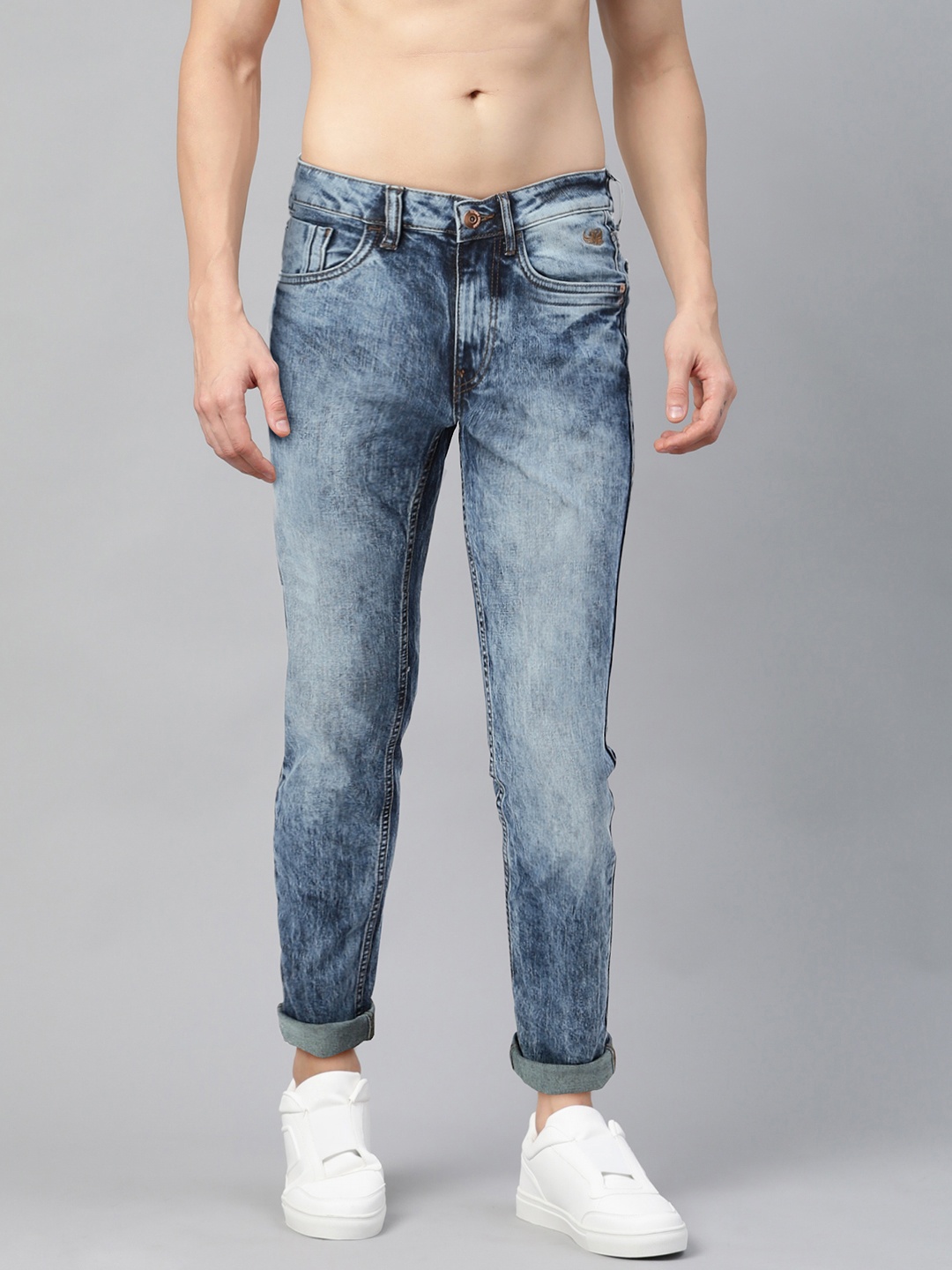 

Flying Machine Men Blue Jackson Skinny Fit Low-Rise Clean Look Stretchable Jeans
