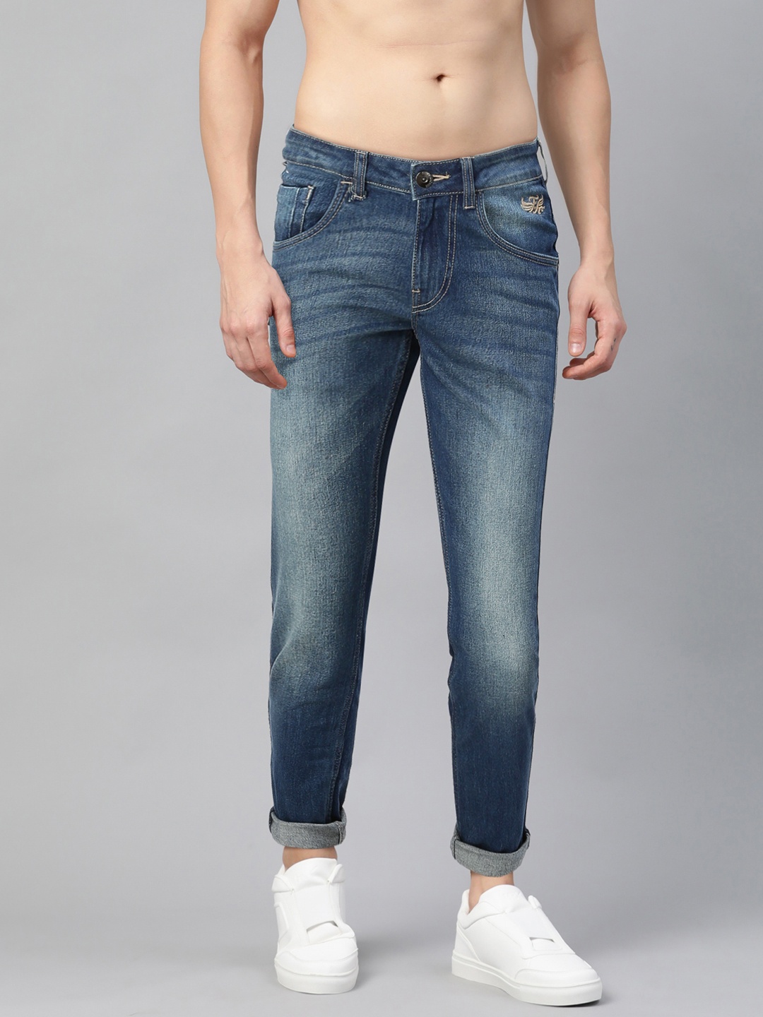 

Flying Machine Men Blue Skinny Jackson Fit Low-Rise Clean Look Stretchable Jeans