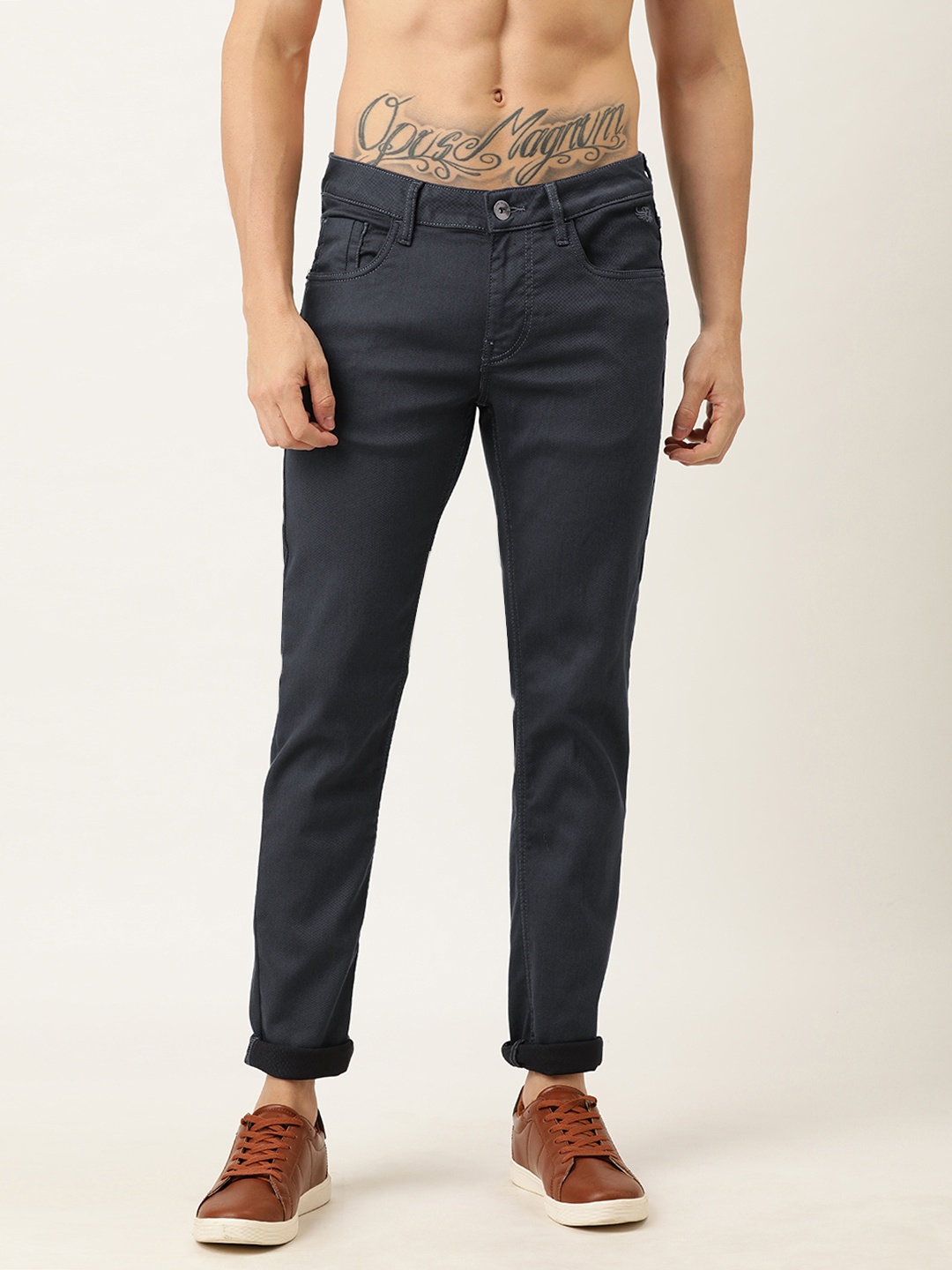 

Flying Machine Men Grey Skinny Jackson Fit Low-Rise Clean Look Stretchable Jeans