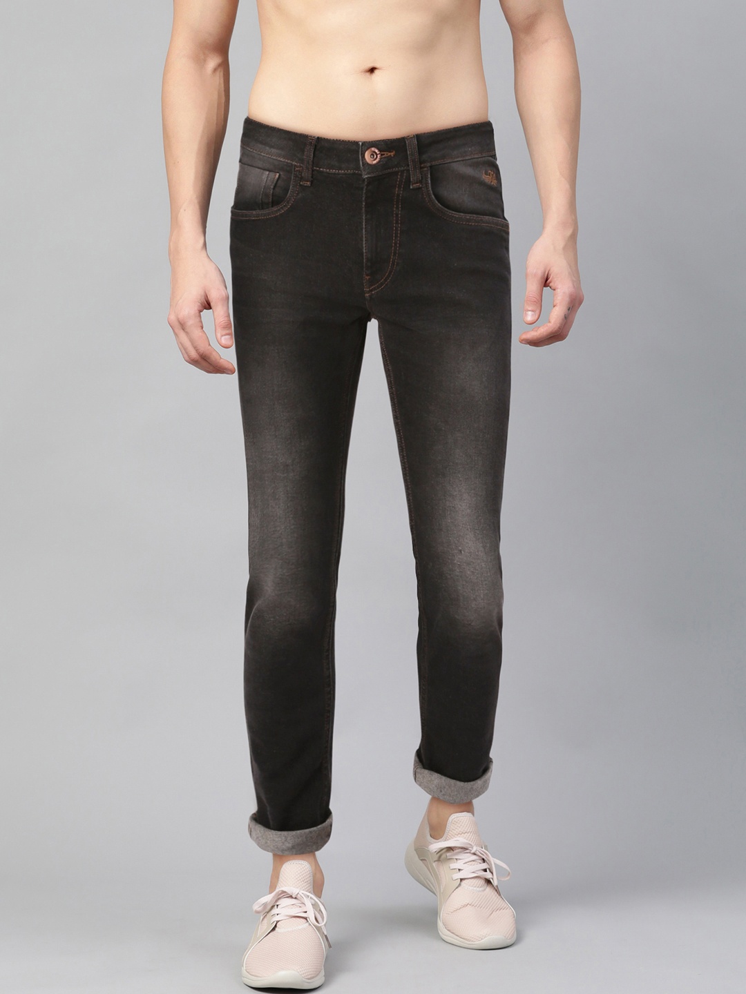 

Flying Machine Men Black Skinny Jackson Fit Low-Rise Clean Look Stretchable Jeans