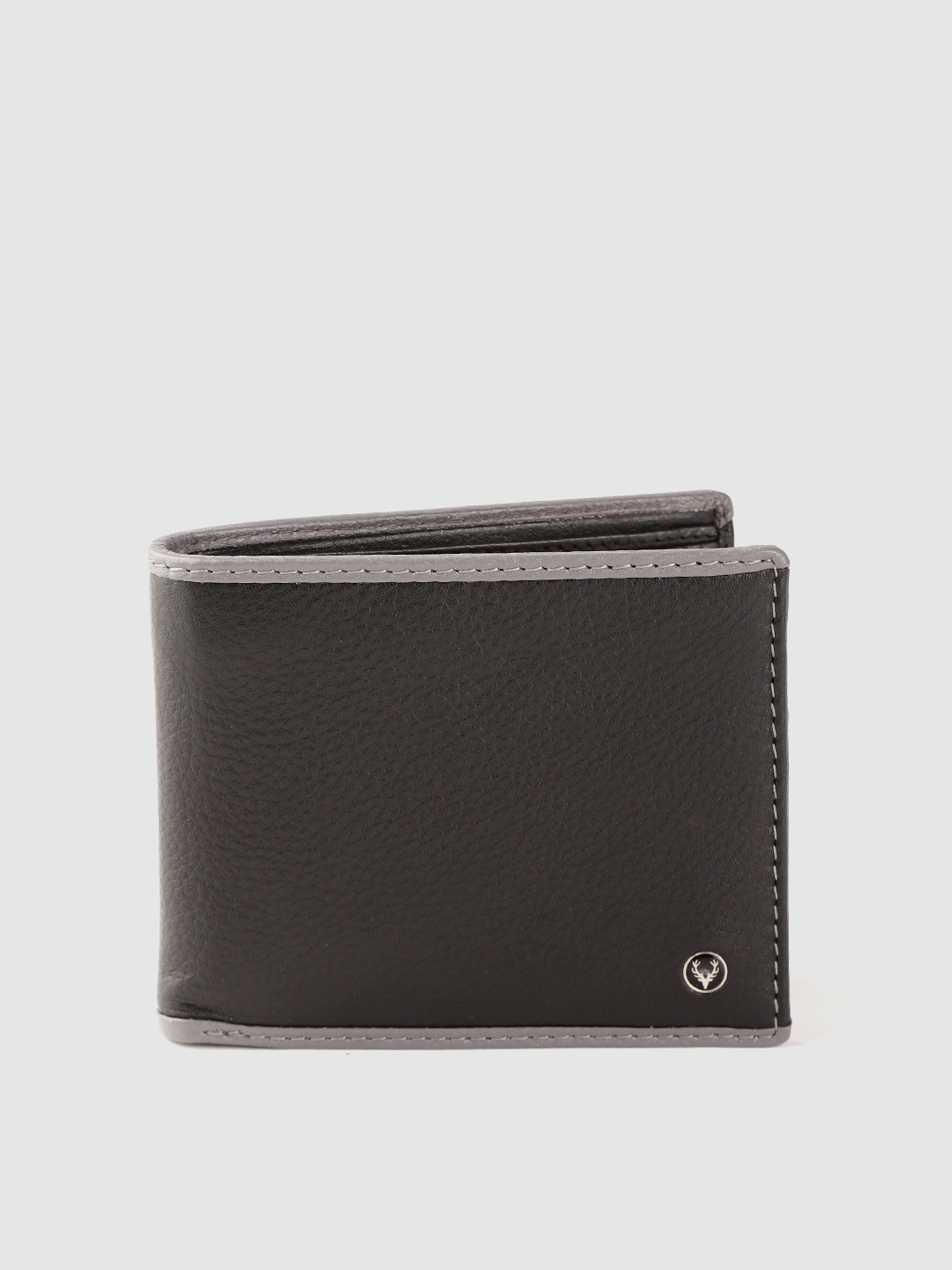 

Allen Solly Men Black Solid Leather Two Fold Wallet