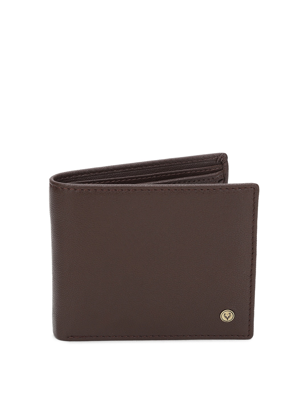 

Allen Solly Men Brown Solid Leather Two Fold Wallet