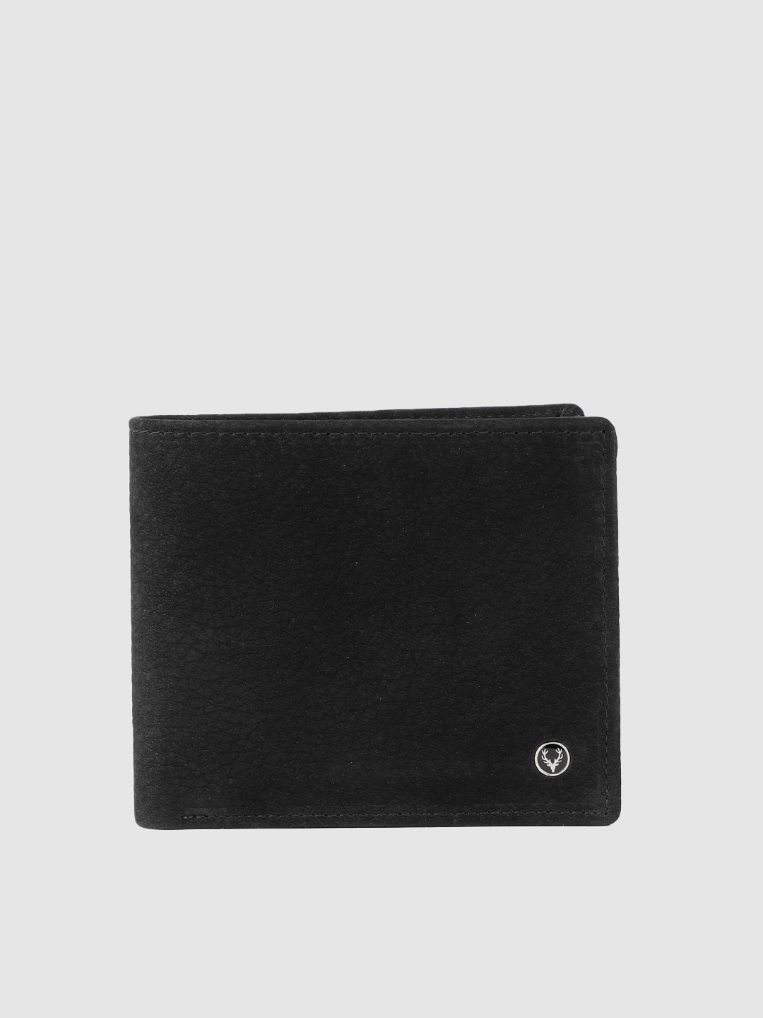 

Allen Solly Men Black Solid Leather Two Fold Wallet