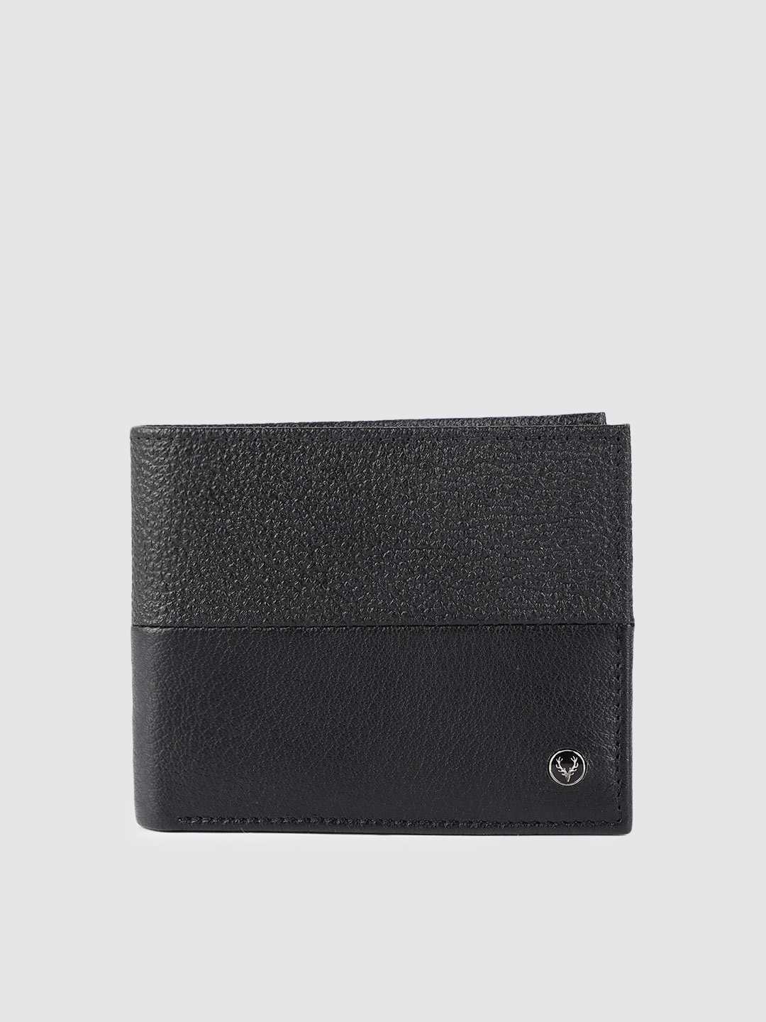 

Allen Solly Men Black Colourblocked Two Fold Wallet